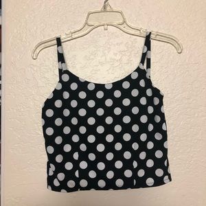 Polka dot crop top